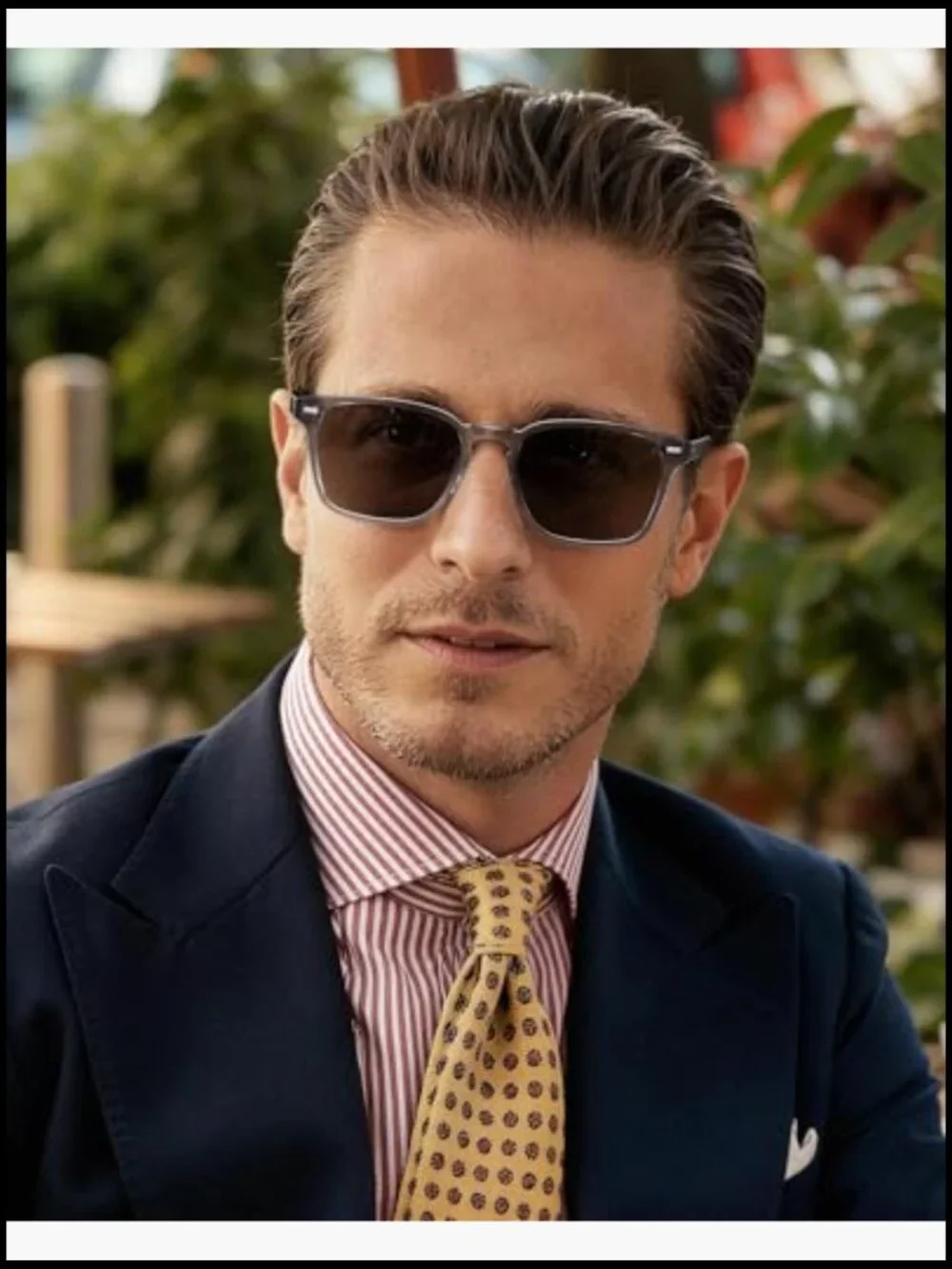 Retro Square Acetate Sunglasses Polarized UV400 Driving Glasses